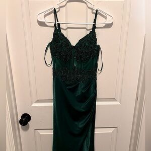 “Say Yes To The Prom Dress TLC” Emerald Green prom dress